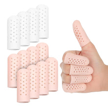 Carica l'immagine nel visualizzatore di Gallery, 12 pezzi Proteggi Dita in Silicone,Gel Manicotti per Dita e Pollici,Proteggi Dita Pollici, Elasticità Gel Protezioni Per