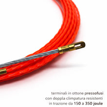 Carica l'immagine nel visualizzatore di Gallery, Sonda Passacavi Elettrici professionale 3.6 mm . Molla, Guida, Pilota