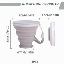 Carica l'immagine nel visualizzatore di Gallery, 2 Pcs Bottiglia pieghevole da viaggio portatile 200ml per campeggio picnic escursioni viaggi a casa