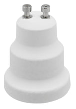 Carica l'immagine nel visualizzatore di Gallery, Electraline 71193, Portalampada convertitore adattatore da GU10 a E27, Bianco