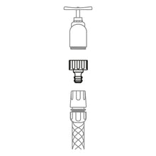 Carica l'immagine nel visualizzatore di Gallery, Amig - Adattatore Per Rubinetto Del Tubo 3/4" - Connessione Veloce E Facile Per Tubi Acqua - Resistente Alla Corrosione 