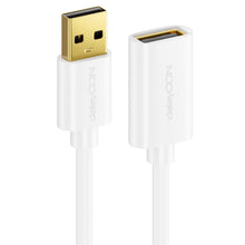 Carica l'immagine nel visualizzatore di Gallery, deleyCON 2m Cavo di Prolunga USB 2.0 USB-A a USB-A - Bianco