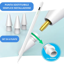 Carica l'immagine nel visualizzatore di Gallery, 6 Punte Ricambio Compatibili con Apple Pencil Pro, USB-C, 1ª e 2ª Generazione, Alta Sensibilità e Precisione, Tips Acces
