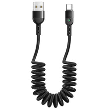 Carica l'immagine nel visualizzatore di Gallery, AICase Cavo Retrattile USB Tipo C,cavo a spirale di tipo C per auto, ricarica e sincronizzazione dati, cavo di ricarica 