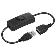 Carica l'immagine nel visualizzatore di Gallery, AXFEE Cavo USB con Interruttore on/off, Interruttore a Cavo, Nero
