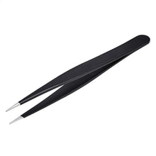 Carica l'immagine nel visualizzatore di Gallery, Amazon Basics pinzette professionali, in acciaio inox per rimozione di peli del viso, sopracciglia, ciglia o peli incarn
