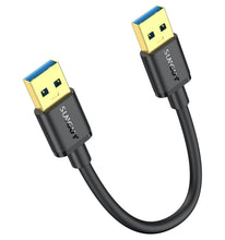 Carica l'immagine nel visualizzatore di Gallery, SUNGUY Cavo USB 3.0, 0.15M USB A Maschio a A Maschio Super Speed 5Gbps, Maschio a Tipo A Maschio per Stampanti, Modem, D