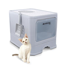 Carica l'immagine nel visualizzatore di Gallery, Mobiclinic® pets, Lettiera per gatti coperta, Cassetto estraibile, Include palett, Catbox, Doppia entrata frontale e sup