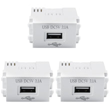 Carica l'immagine nel visualizzatore di Gallery, 3 pezzi modulo di alimentazione USB: presa di ricarica USB da 2,1 A, adattatore di commutazione, presa da 220 V su trasf