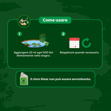 Carica l'immagine nel visualizzatore di Gallery, envii Chlorine Klear, Depuratore Naturale per Laghetti e Condizionatore d’Acqua - Elimina Cloro e Rendere l’Acqua del Ru