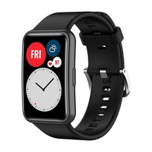 Carica l'immagine nel visualizzatore di Gallery, Cinturino Compatibile con Huawei Watch Fit New/Fit Elegant,Silicone(Nero)
