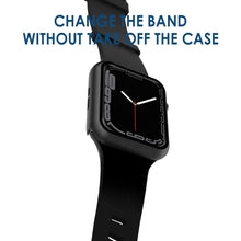 Carica l'immagine nel visualizzatore di Gallery, Simpeak 4 Pezzi Cover Compatibile con Apple Watch Series 6/5/4/SE/SE2/SE3 44mm, Custodia Caso con Vetro Temperato HD Pel