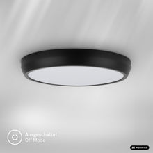 Carica l'immagine nel visualizzatore di Gallery, Briloner - Plafoniera LED IP44 Bianca Neutra Nero 27,5 cm