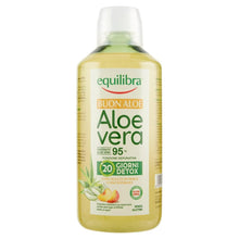 Carica l'immagine nel visualizzatore di Gallery, Equilibra Integratori Alimentari, Buon Aloe Vera 95%, Integratore Aloe Vera da Bere Puro o Diluito, Aloin Free, Detox, P