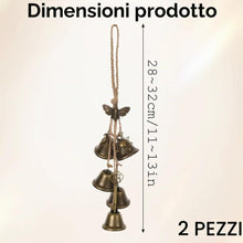 Carica l'immagine nel visualizzatore di Gallery, Campane a Vento 2 Pezzi da Appendere Campana del Forma di Strega Campanelli a Vento per Esterno Campanelli Eolici Decora