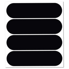 Carica l'immagine nel visualizzatore di Gallery, Éco Standard™, Kit 4 Adesivi rifrangenti/Riflettenti, Sicurezza e visibilità di Notte, 8,5 x 2,3 cm, Nero