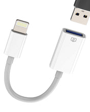 Carica l'immagine nel visualizzatore di Gallery, Adattatore USB per iPhone 14 Pro per Lightning a USB-A femmina sdoppiatore OTG 3.0 cavo chiavetta esterna lettore card p