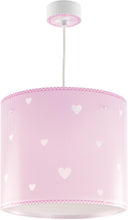 Carica l'immagine nel visualizzatore di Gallery, Lampada a sospensione per bambini Dalber Sweet Dreams, cuori rosa, E27, 62012MS, lampade per bambini, cameretta da bambi