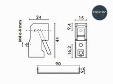 Carica l'immagine nel visualizzatore di Gallery, Set 2 Portalampade R7s Beige - 117mm - 118mm per lampade alogene e Led base in porcellana