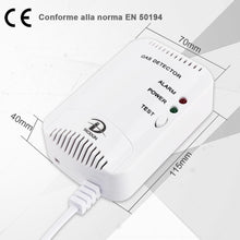 Carica l'immagine nel visualizzatore di Gallery, D MODUN-Rilevatore di Gas, Monitor di perdite di Gas Naturale GPL Carbone, Sensore di gas Metano Propano Butano, Allarme