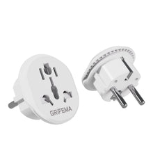 Carica l'immagine nel visualizzatore di Gallery, GRIFEMA Adattatore universale da viaggio a Europa, 2 pezzi