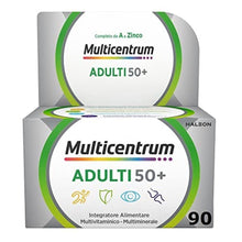 Carica l'immagine nel visualizzatore di Gallery, Multicentrum Adulti 50+, Integratore Multivitaminico Completo, 90 Compresse
