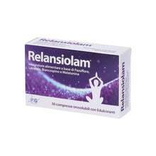 Carica l'immagine nel visualizzatore di Gallery, Relansiolam Integratore per Sonno e Rilassamento con Melatonina, Passiflora, Lavanda e Biancospino, 30 Compresse Orosolu