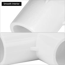 Carica l'immagine nel visualizzatore di Gallery, QWORK® 10 pezzi raccordi per tubi a 3 vie, diametro interno 20 mm (bianco), connettori angolari per tubi in plastica PVC