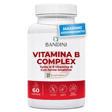 Carica l'immagine nel visualizzatore di Gallery, Bandini® Vitamina B-Complex DR CAPS ad Alto Dosaggio, 60 Capsule (2 Mesi)
