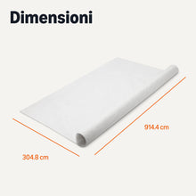 Carica l'immagine nel visualizzatore di Gallery, Amazon Basics, Telo protettivo per piante, 3 x 9,1 m, bianco, confezione da 1