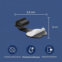 Carica l'immagine nel visualizzatore di Gallery, Confezione da 8 tappi antipolvere USB-C con adesivo rimovibile, copertura in silicone USB-C, tappi di protezione antipol