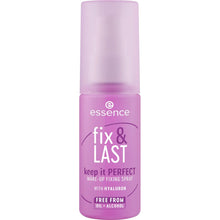 Carica l'immagine nel visualizzatore di Gallery, essence fix &amp; LAST keep it PERFECT MAKE-UP FIXING SPRAY correttore (50 ml)