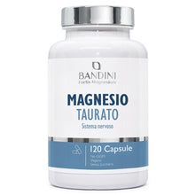 Carica l'immagine nel visualizzatore di Gallery, Bandini® Magnesio Taurato 2.000mg per dose | 120 Capsule 100% Vegane