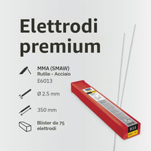 Carica l'immagine nel visualizzatore di Gallery, Gys Elettrodi Rutilo E6013 in Acciaio Diametro 2 5 Mm, Confezione da 75 per Saldatura Arc/Mma in Tutte Le Posizioni