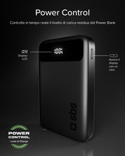 Carica l'immagine nel visualizzatore di Gallery, SBS Compact PowerBank, 10000mAh, 20W Power Delivery (PD 3.0 PPS)