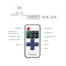 Carica l'immagine nel visualizzatore di Gallery, Controller striscia LED, dimmer, DC 5 V-24 V, 12 A, telecomando wireless, per SMD 5050 3528 2835 5630
