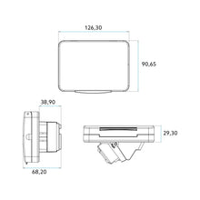 Carica l'immagine nel visualizzatore di Gallery, 4box - Custodia Wide grado di protezione IP55 completa di presa schuko bivalente. Per scatola incasso 3 moduli. Protezio