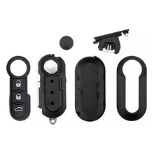 Carica l'immagine nel visualizzatore di Gallery, SALPIE Custodia Chiave Auto 3 Tasti Compatibile con Fiat Panda, Punto, Grande Punto, 500, Bravo, Stilo e Lancia Y – Cove