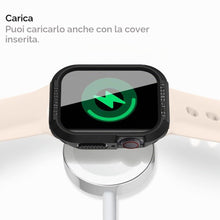Carica l'immagine nel visualizzatore di Gallery, Spigen Cover Rugged Armor Compatibile con Apple Watch Series per 9/8/7 (41mm), 6/SE/5/4 (40mm) e 3/2/1 (38mm) - Nero