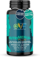 Carica l'immagine nel visualizzatore di Gallery, OVF Nutrimental Plus 500mg di Citicolina 60 cps, Integratore Studio Memoria e Concentrazione, contro la Stanchezza Menta