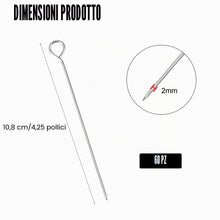 Carica l'immagine nel visualizzatore di Gallery, 60 Pezzi Spiedini Acciaio Inox per Barbecue, Spiedini per Carne 10cm,