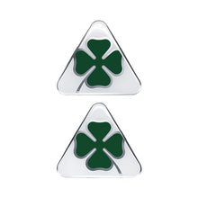 Carica l'immagine nel visualizzatore di Gallery, Alfa Romeo Adesivi 3D Ufficiali Quadrifoglio Verde Destro + Sinistro, 95 x 85 mm