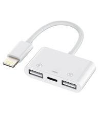 Carica l'immagine nel visualizzatore di Gallery, Adattatore Lightning USB 3.0 Per Apple iPhone iPad (3 in 1) Ricarica Cavo OTG Da Camera Chiavetta Lettore Schede Tastier
