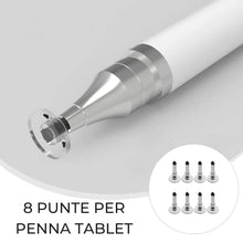 Carica l'immagine nel visualizzatore di Gallery, Punte Extra per Penna per Tablet Universale - 8 PZ - set punte di ricambio per pennino touch screen, pennino per iPad, i