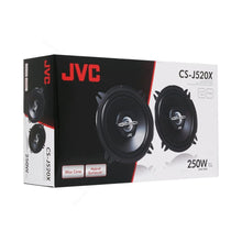 Carica l'immagine nel visualizzatore di Gallery, JVC CS-J520X Diffusori stereo per auto, a 2 vie, 250W/30W RMS, 40 - 22.000 Hz, Surround ibrido, Nero, 13 cm