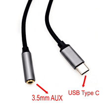 Carica l'immagine nel visualizzatore di Gallery, JZK 2X 10CM adattatore USB C a jack da 3,5 mm, AUX a USB C, adattatore Tipo C a jack per cuffie, per iPhone 15/Plus/Pro/