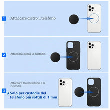Carica l'immagine nel visualizzatore di Gallery, 6 Pezzi Placche Metallo Universale Adesivo per Porta Cellulare, Calamita per Cellulare Auto, Placche Metallo Universale 