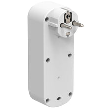 Carica l'immagine nel visualizzatore di Gallery, Electraline 55105 Adattatore Doppio Prima 2 Prese 16A (2P+E) Schuko Frontale, con interruttore ON/OFF, Multipresa a 2 Pr