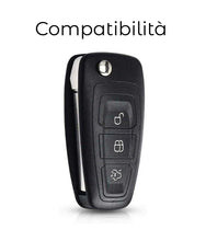 Carica l'immagine nel visualizzatore di Gallery, Cover Chiave Auto Custodia in Silicone Compatibile con Ford 3 Tasti Ecosport Edge Explorer Fiesta Focus Fusion Galaxy Ka