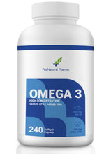 Carica l'immagine nel visualizzatore di Gallery, Omega 3 2000 mg | 240 capsule | Alta concentrazione di 660 mg di EPA e 440 mg di DHA. Olio di pesce per il colesterolo, 